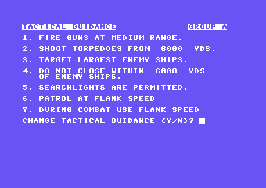 Long Lance: A Computer Game of Tactical Naval Combat in the South Pacific 10